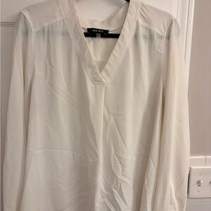 Nine West Women's White V-Neck Top